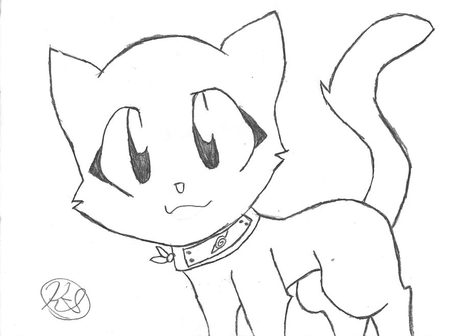 Cute Cat Anime Drawings - HVGJ