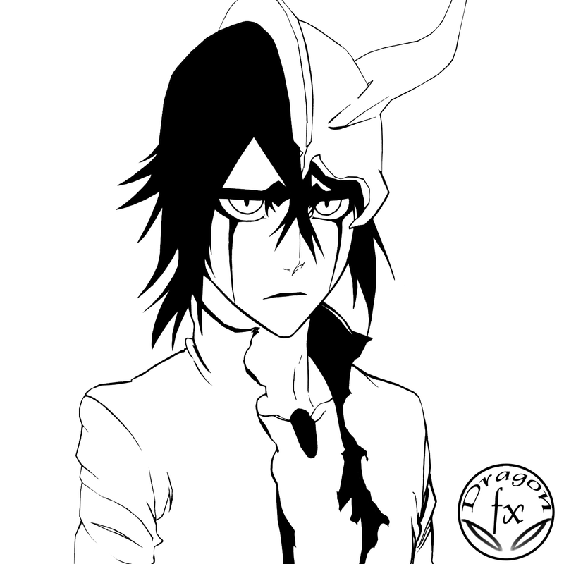 Ulquiorra Lineart by DragoN-FX on Clipart library