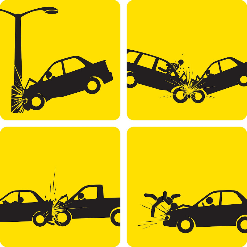 car crash warning signs - Clip Art Library