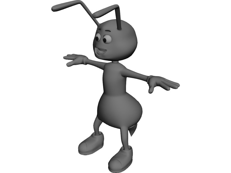Bee Cartoon Character 3D Model Download | 3D CAD Browser