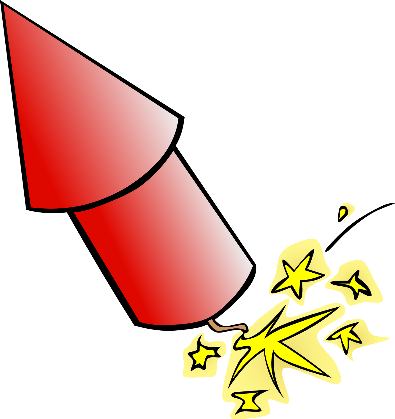 Clip Art: Rocket Fireworks openclipart.org commons. - Clipart library 