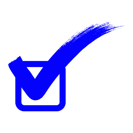 Blue check mark 2 icon - Free blue check mark icons