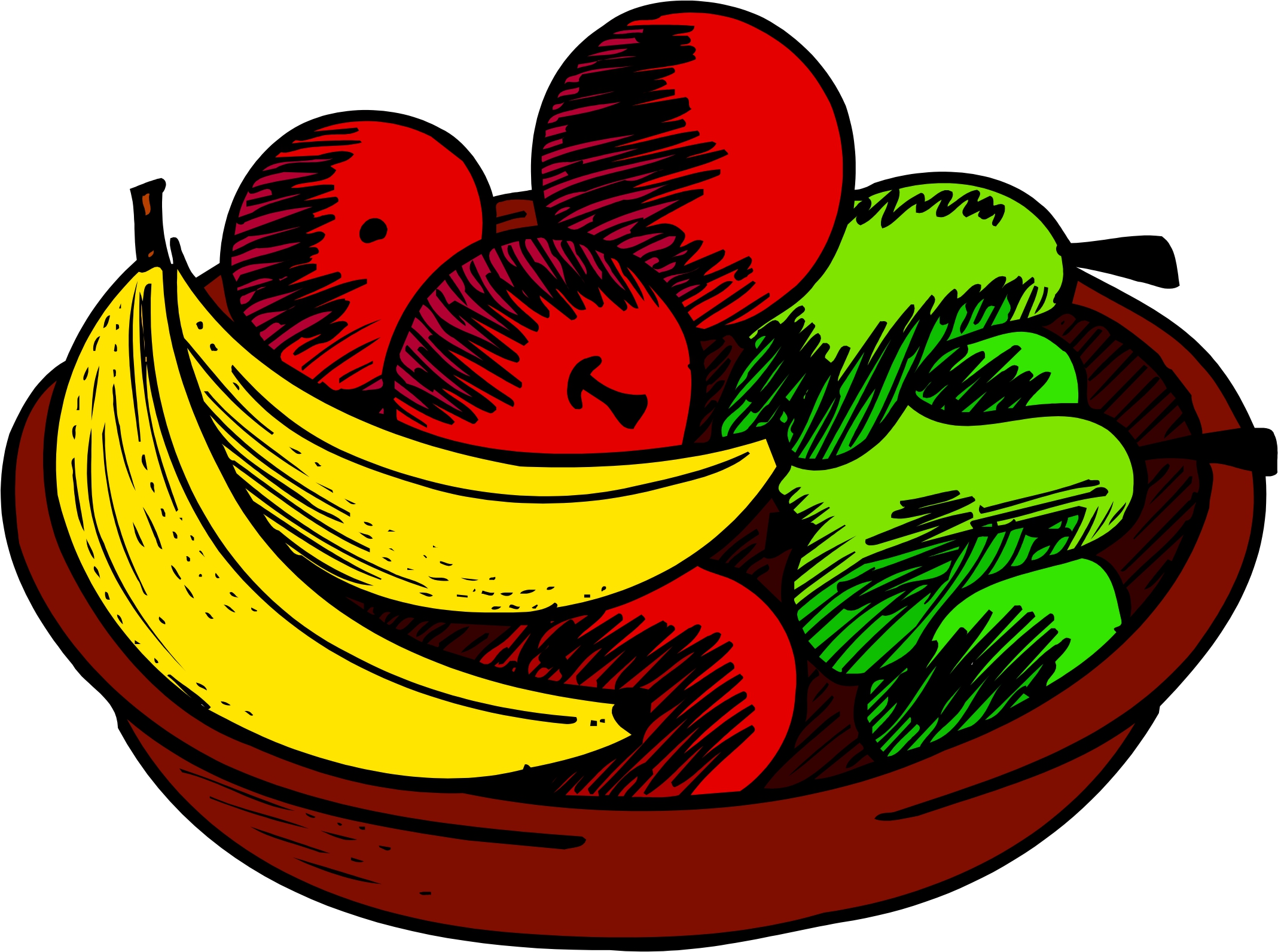 bowl of fruits clipart preschool