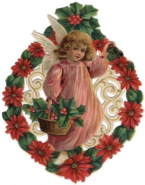 vintage christmas angel | angels  cherubs | Clipart library