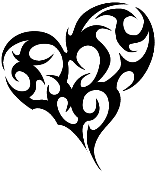 Heart And Flower Tattoo Designs - Clipart library