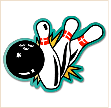Cartoon Bowling Pins 