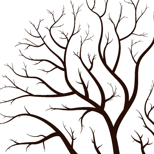 Leafless Autumn Tree Design Vector | DragonArtz Designs (we moved 
