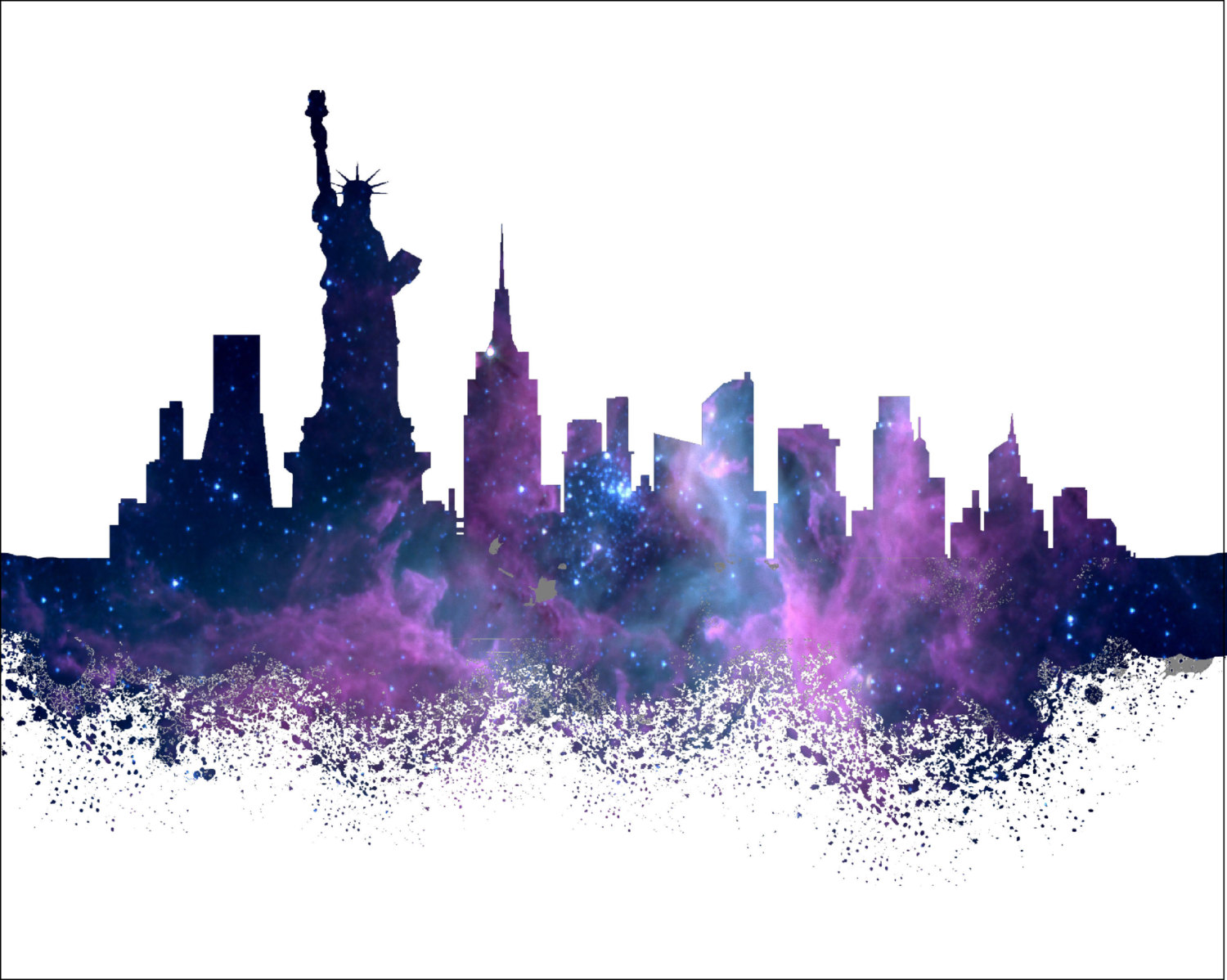 New York City Background Drawing - Free Download Vector PSD and Stock Image