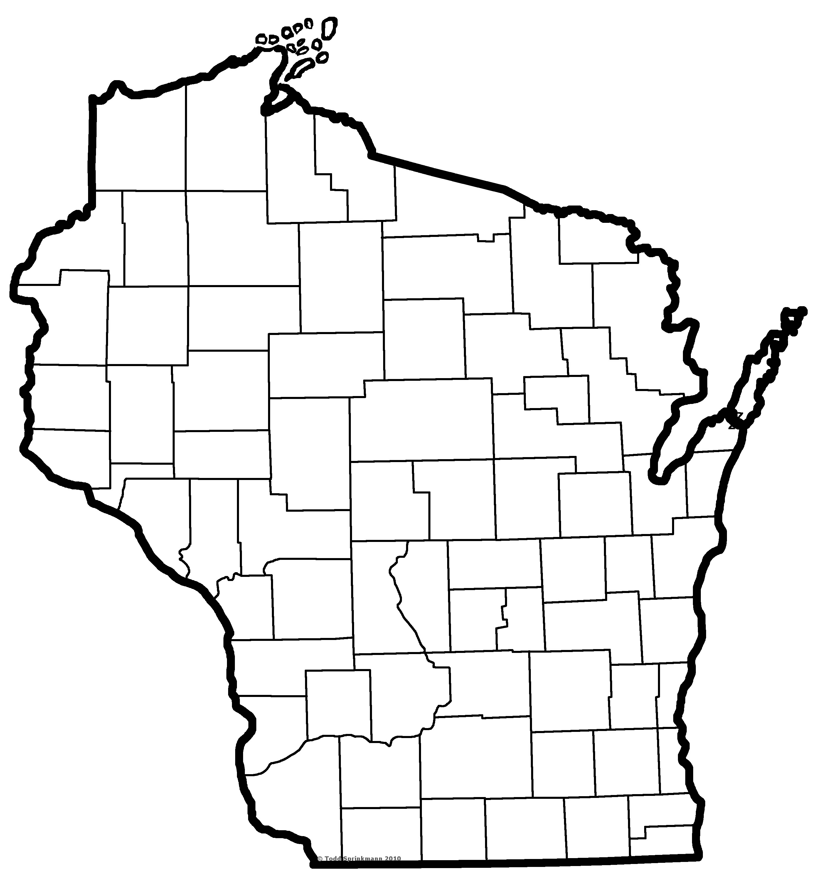 wisconsin map clipart - photo #18