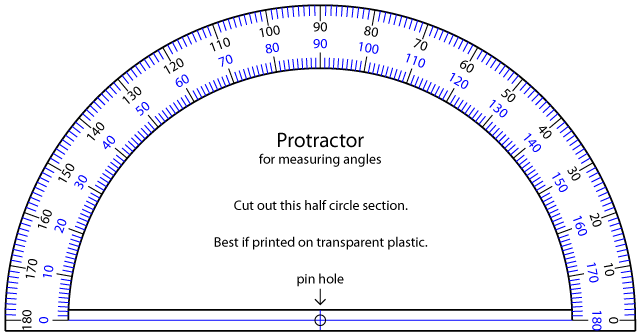 Free Printable Protractor, Download Free Printable Protractor png