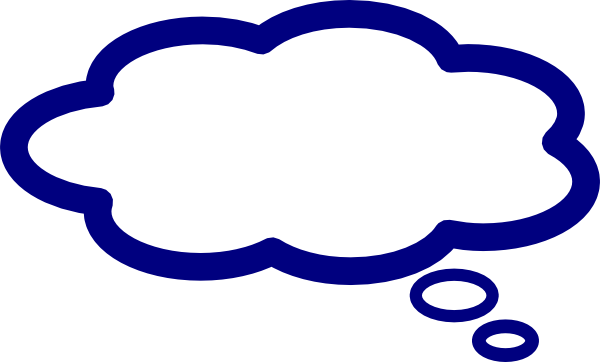 Blue Thought Bubble Clip Art at Clipart library - vector clip art online 