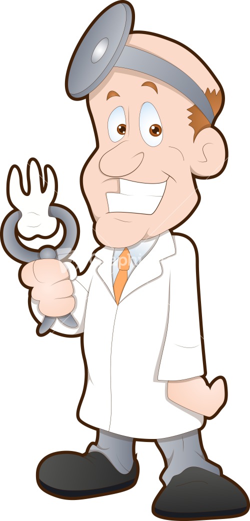 Dentist - Cartoon Character Stock Image