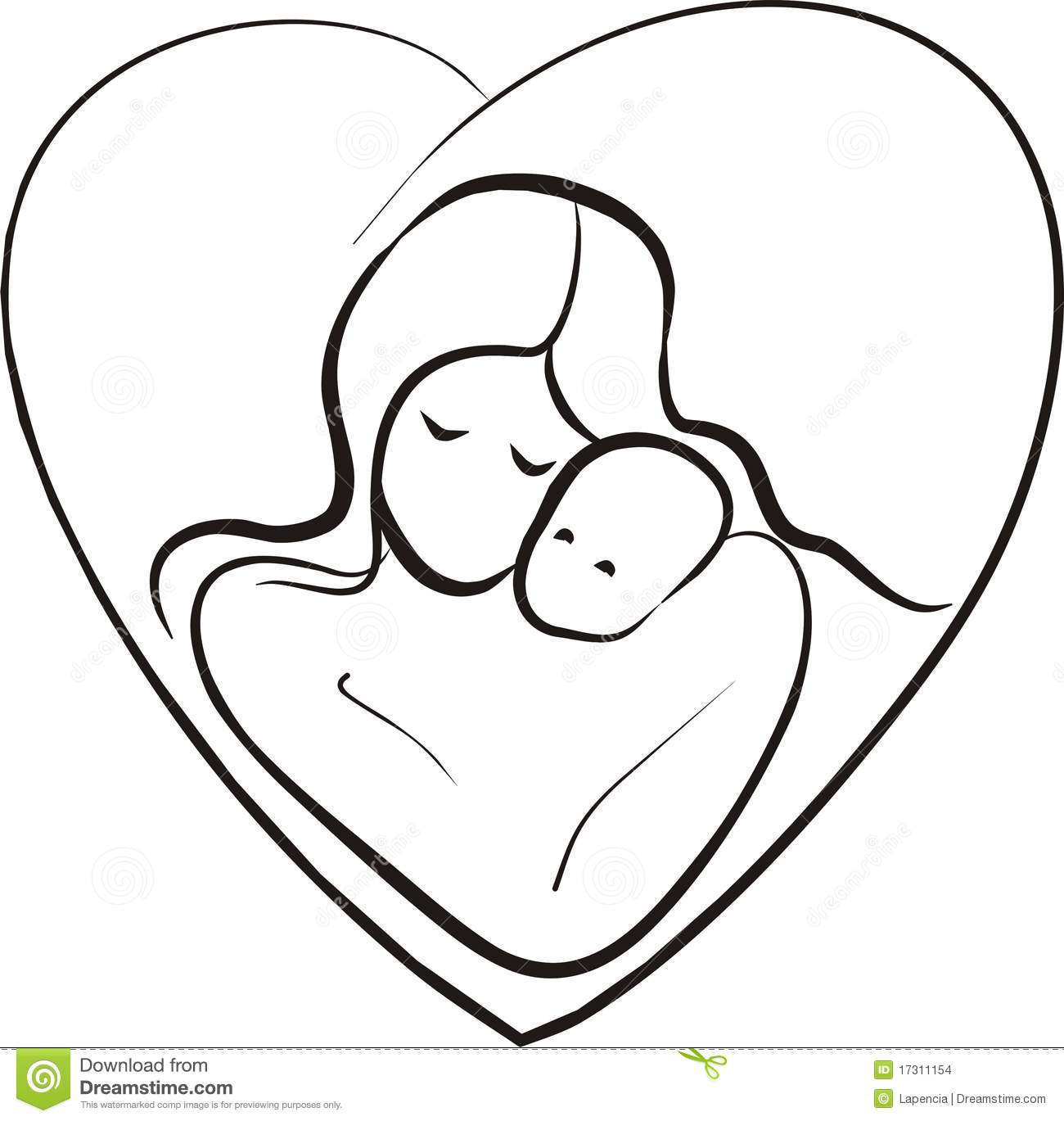 clipart of mother and baby - photo #15