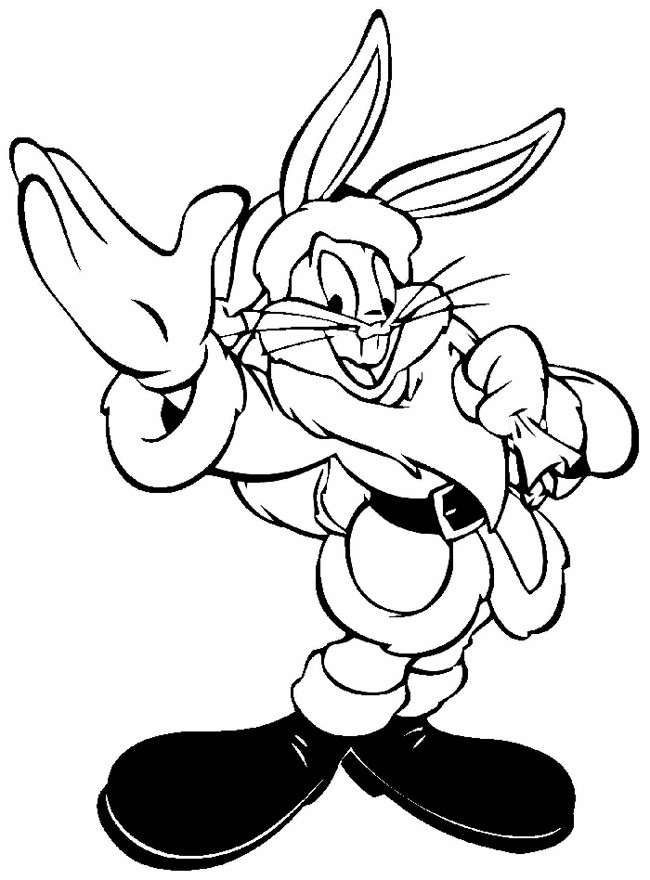 Bugs Bunny As Santa Claus Coloring Pages Free : New Coloring Pages