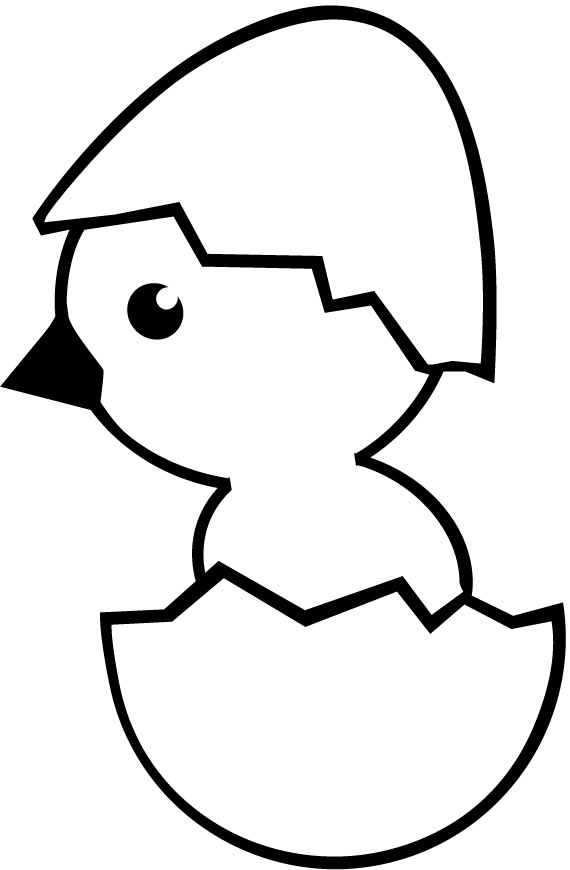 chicken outline printable for kids - Coloring Point