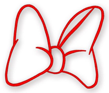 Minnie Bow Template - Clipart library
