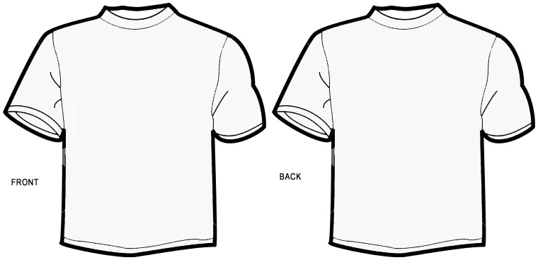 Blank on sale shirt template