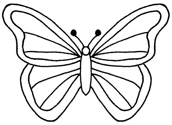 Butterfly image - vector clip art online, royalty free  public domain
