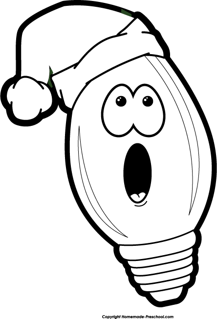 Christmas Lights Clipart Black And White | Clipart library - Free 