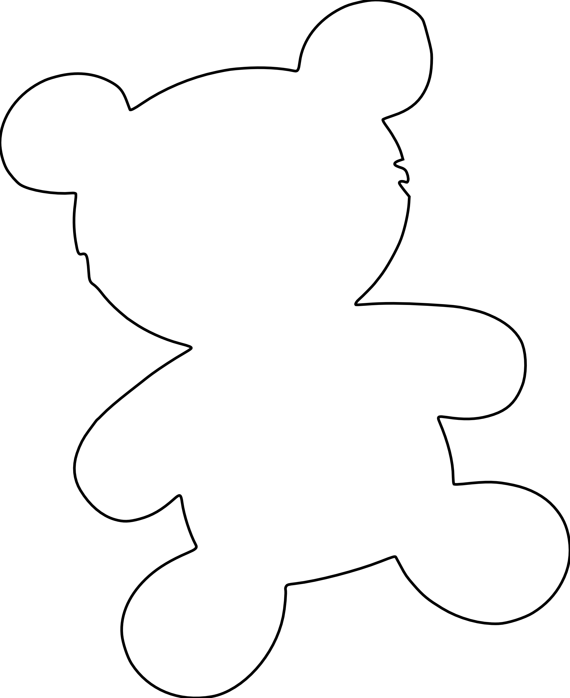 Free Line Drawing Teddy Bear, Download Free Line Drawing Teddy Bear png