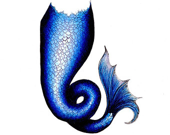 Popular items for blue mermaid tail 
