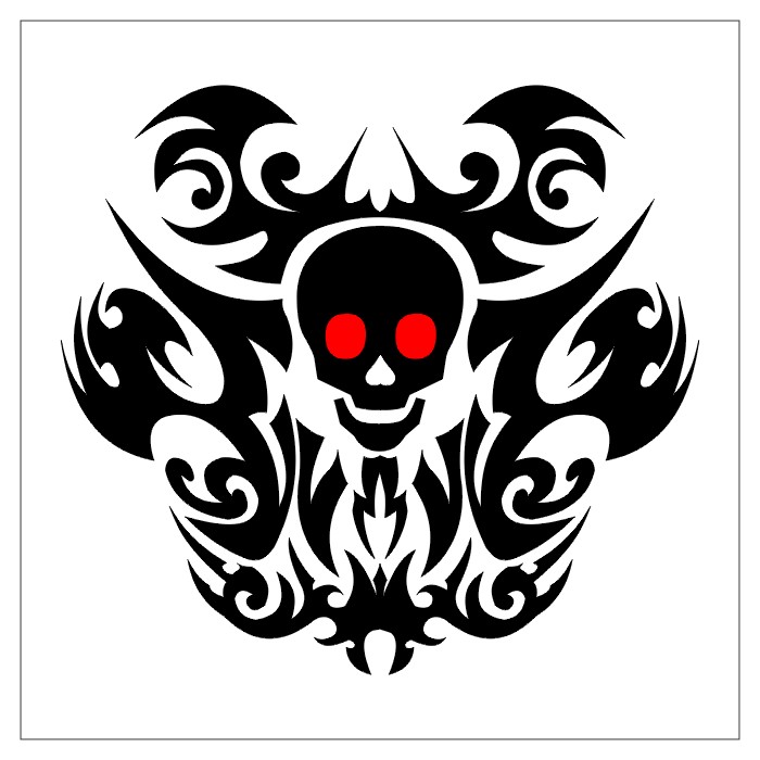 Skull Tribal Tattoo Designs