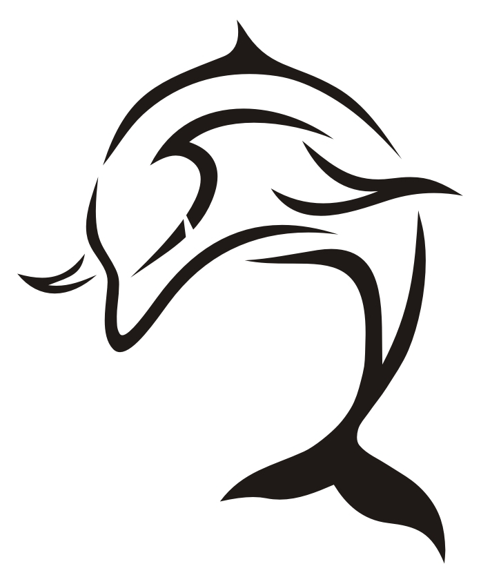 Tribal Dolphin Tattoo Designs, Coolest Tribal Dolphin Tattoo 