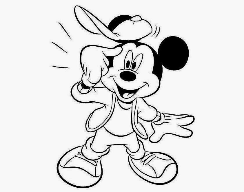 drawing mickey mouse cartoons - Clip Art Library