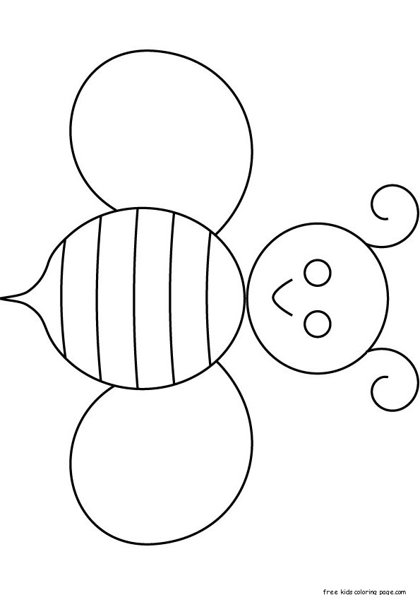 free printable honey bee coloring pages for kids - Free Printable 