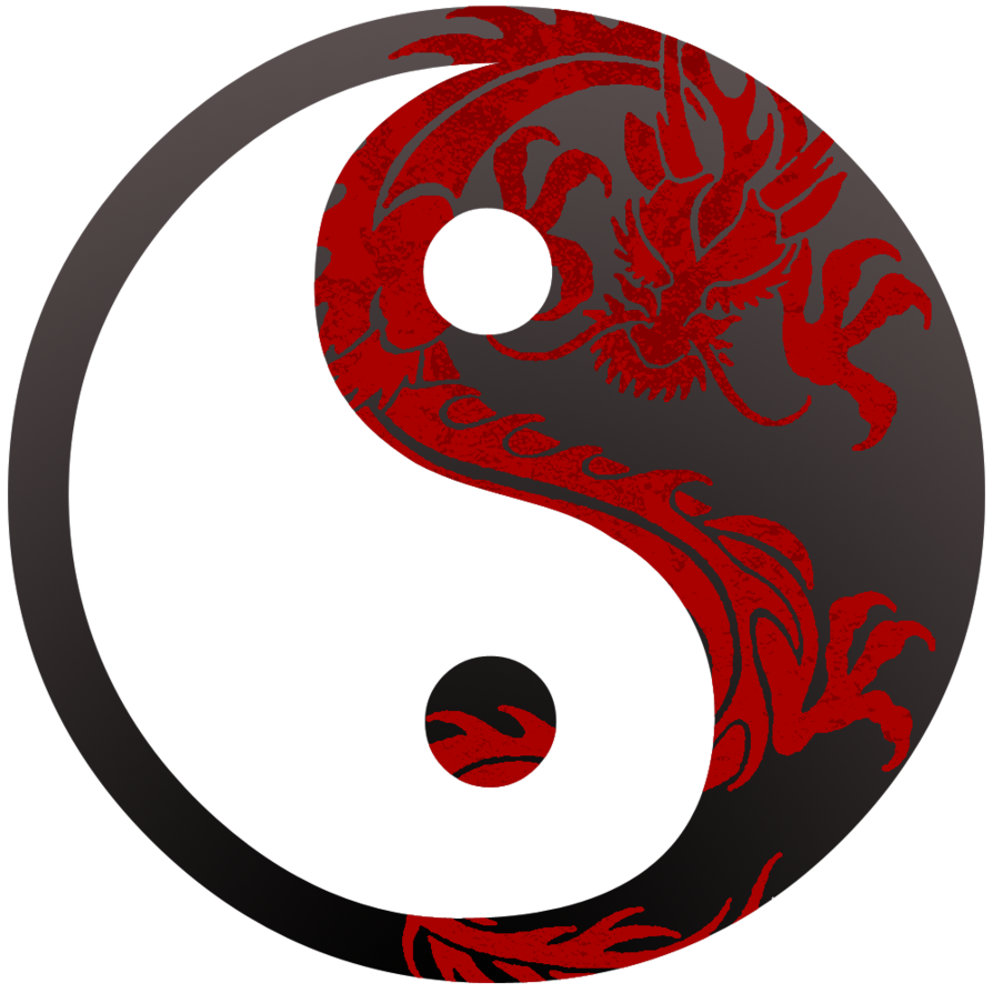 dragon yin yang symbol - Clip Art Library
