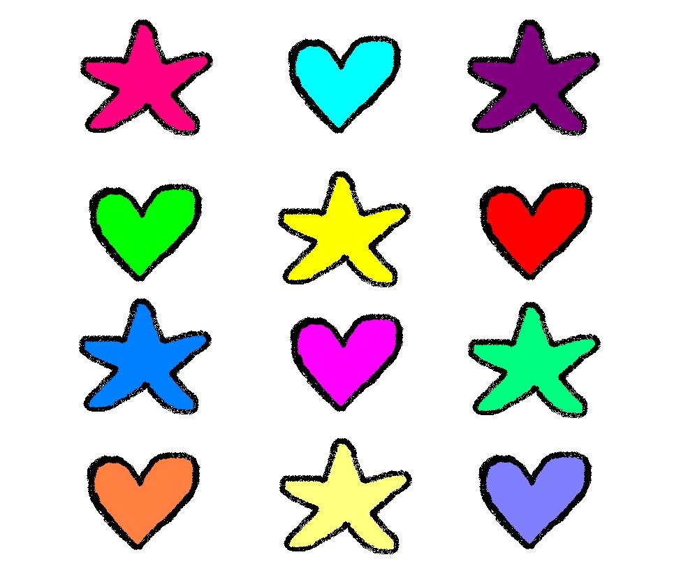 free clip art hearts and stars - photo #5
