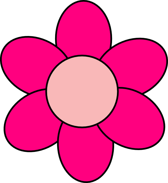 Pink Flower clip art - vector clip art online, royalty free 