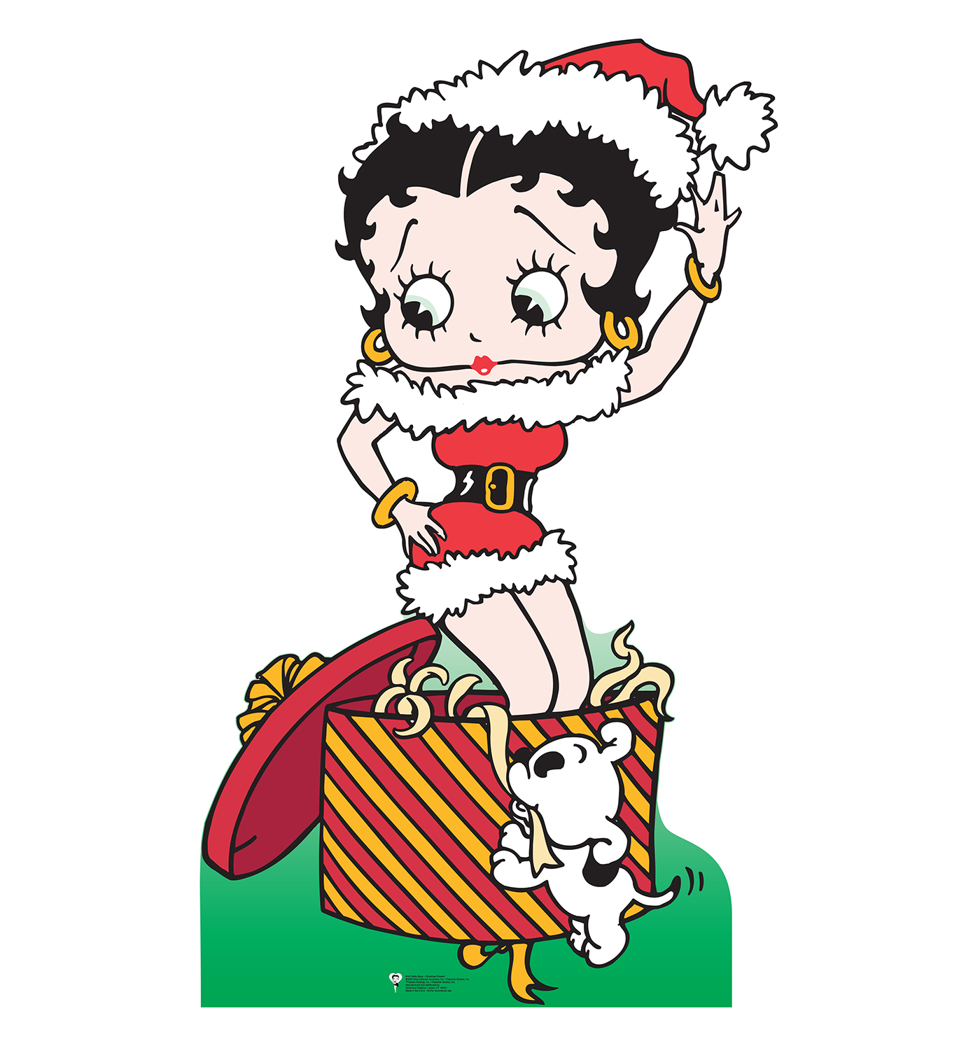 Betty Boop Christmas Present - Cardboard Cutouts and Standups.