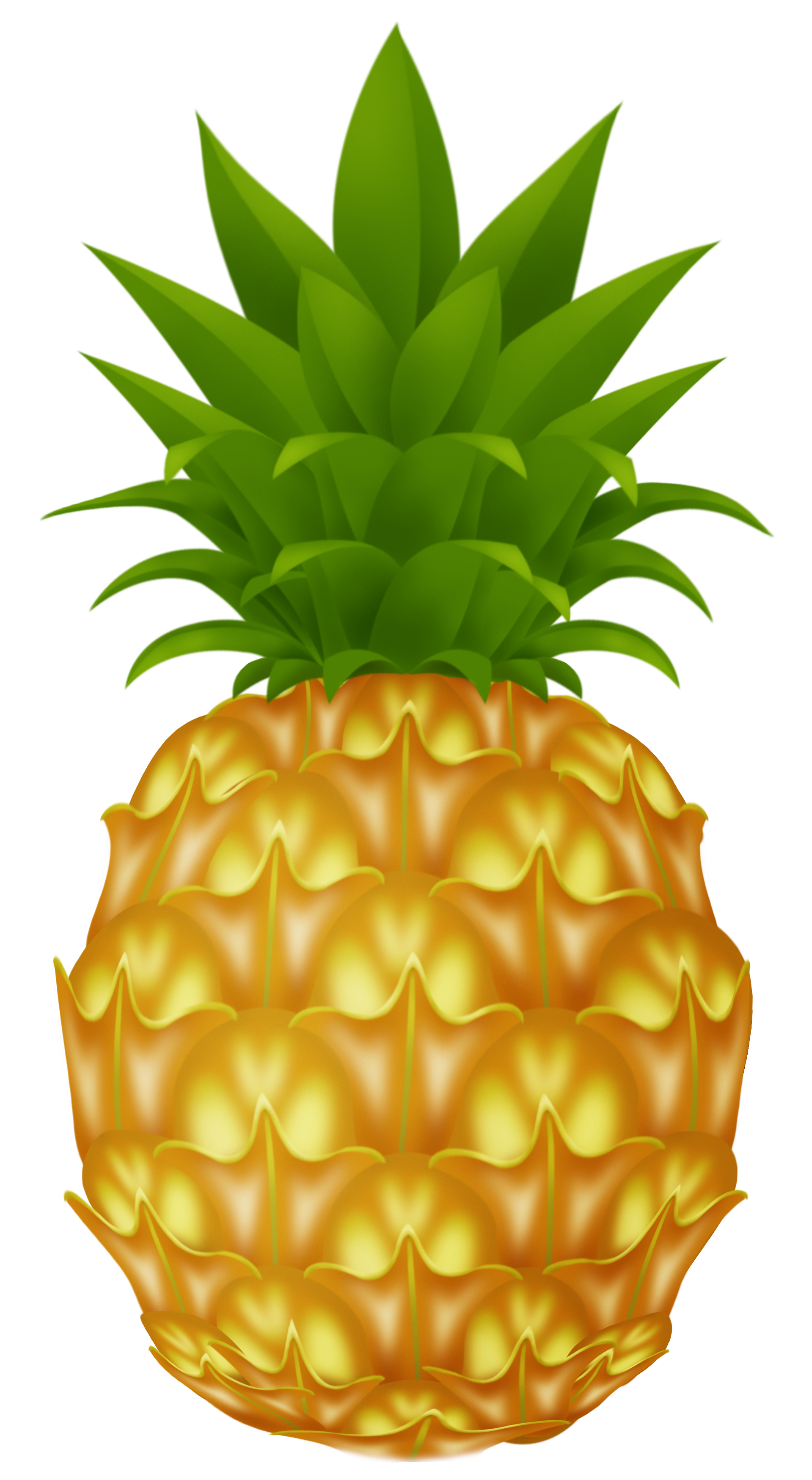 Cartoon Pineapple - Clipart library 