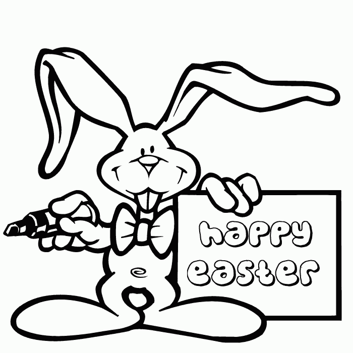 Easter Bunny Coloring Pages - Free Printable Coloring Pages | Free 
