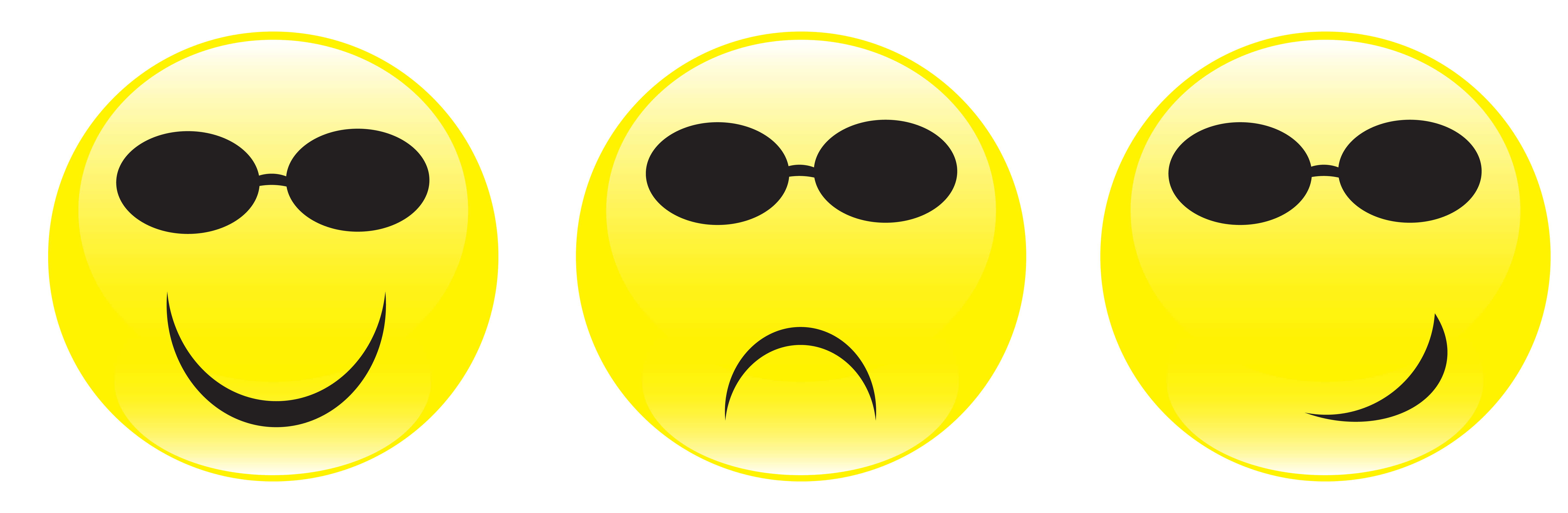 Happy Faces And Sad Faces - Clipart library