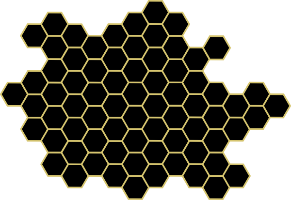 Pix For  Honeycomb Clipart Black And White