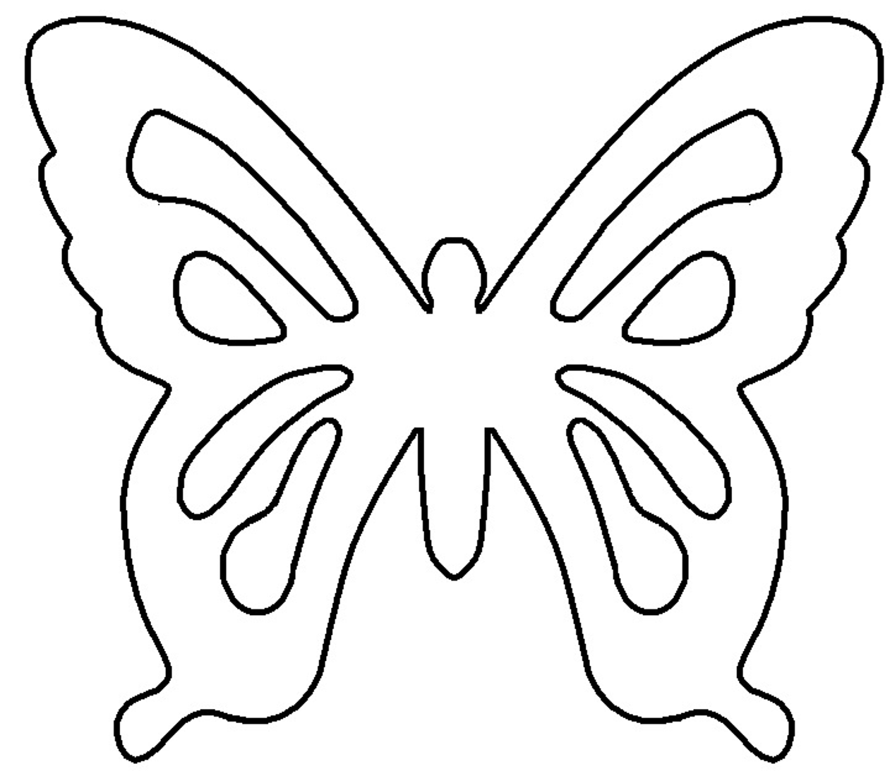 Butterfly Wing Template Printable from clipart-library.com