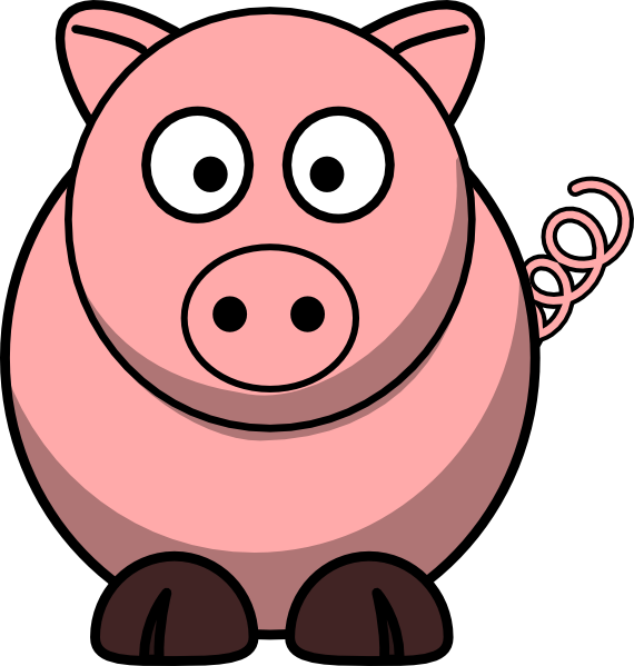 Pig 4 clip art - vector clip art online, royalty free  public domain