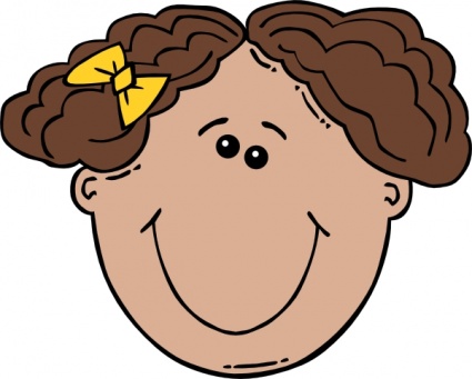 Girl Face Cartoon clip art - Download free Other vectors