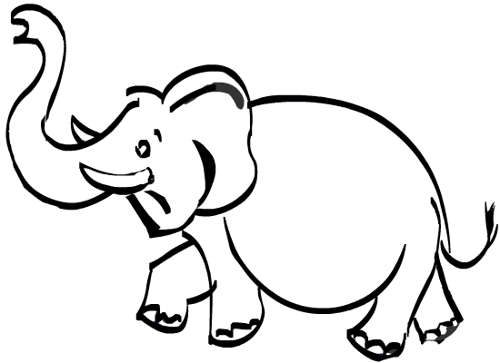 Elephant Drawing For Kids - Clipart library