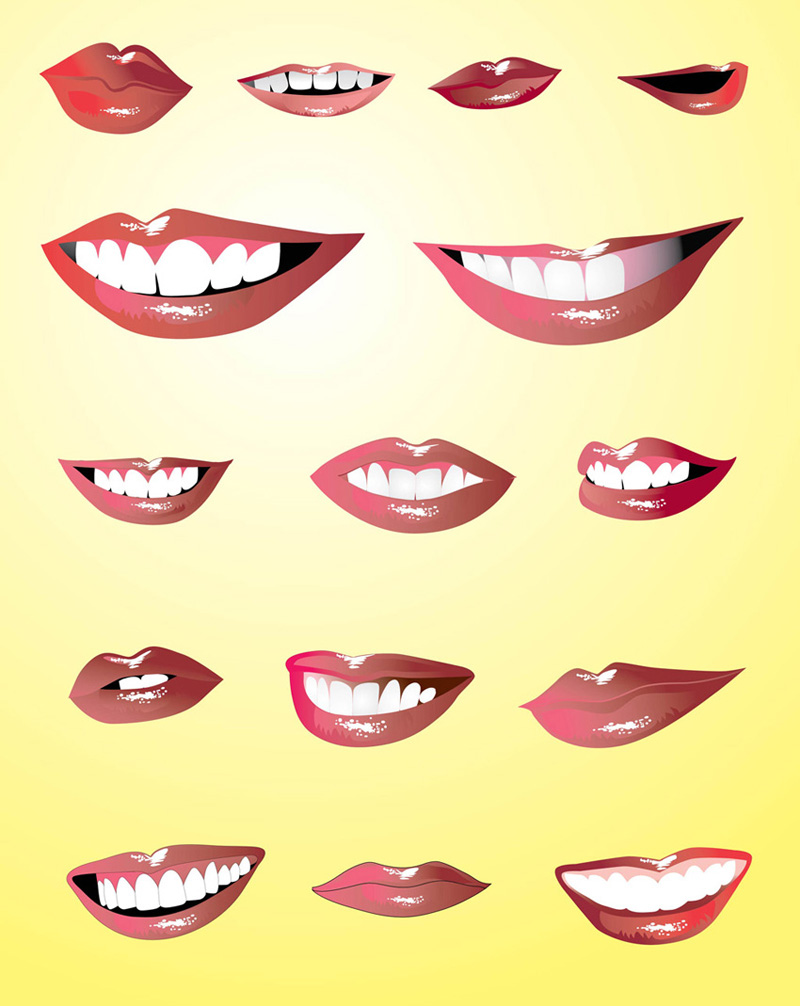 smiling lips clip art free - photo #47