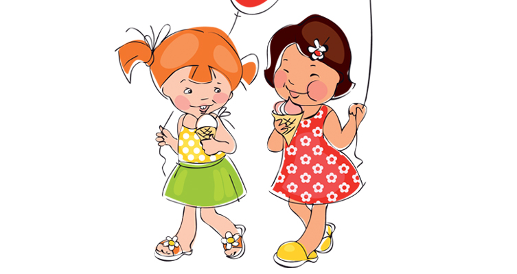 cartoon picture of 2 friends - Clip Art Library