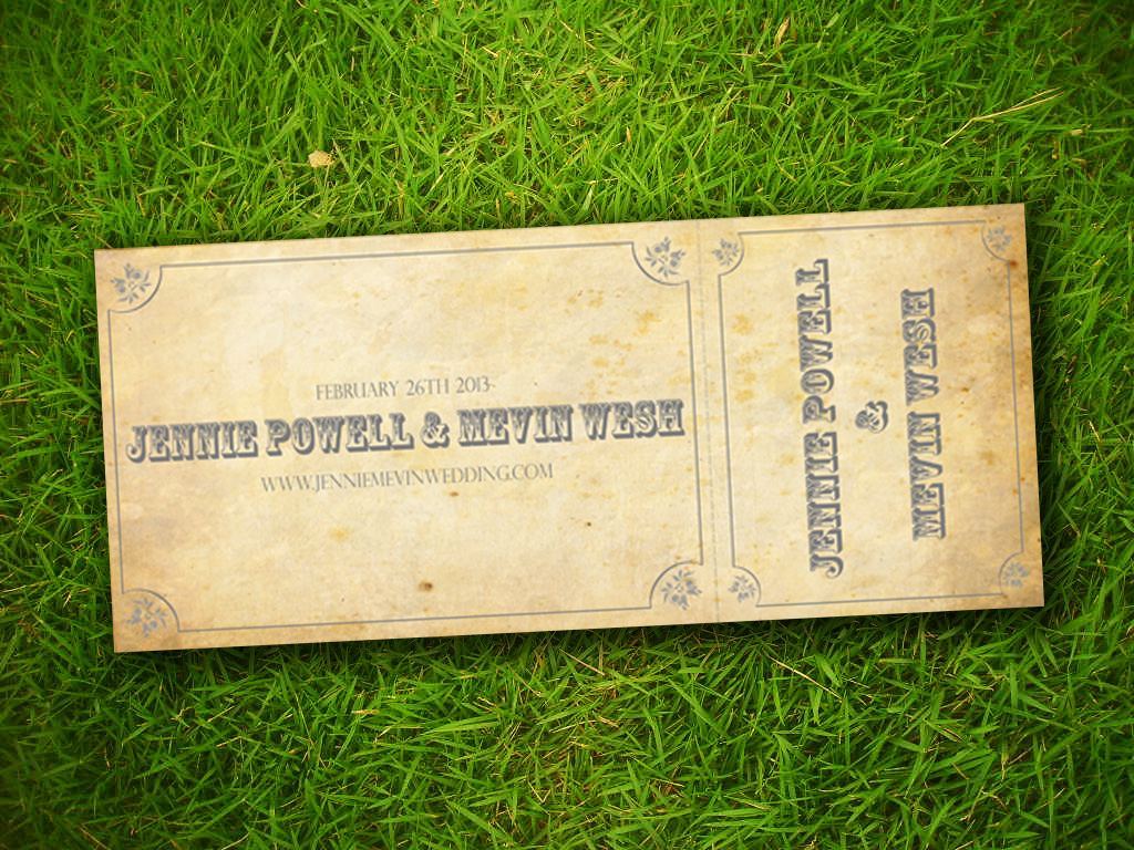 Free Printable Vintage Ticket Template