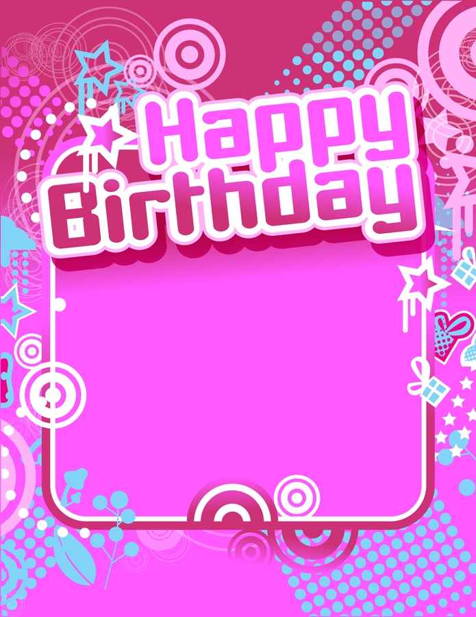 Free Birthday Poster Template from clipart-library.com