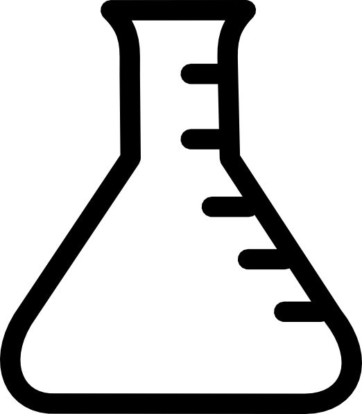 chemistry beaker coloring page | Empty Beaker clip art - vector 