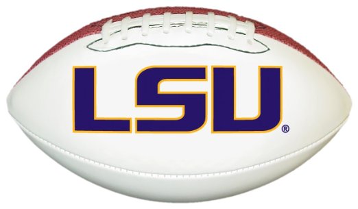  : NCAA LSU Tigers Official Size Synthetic Leather 