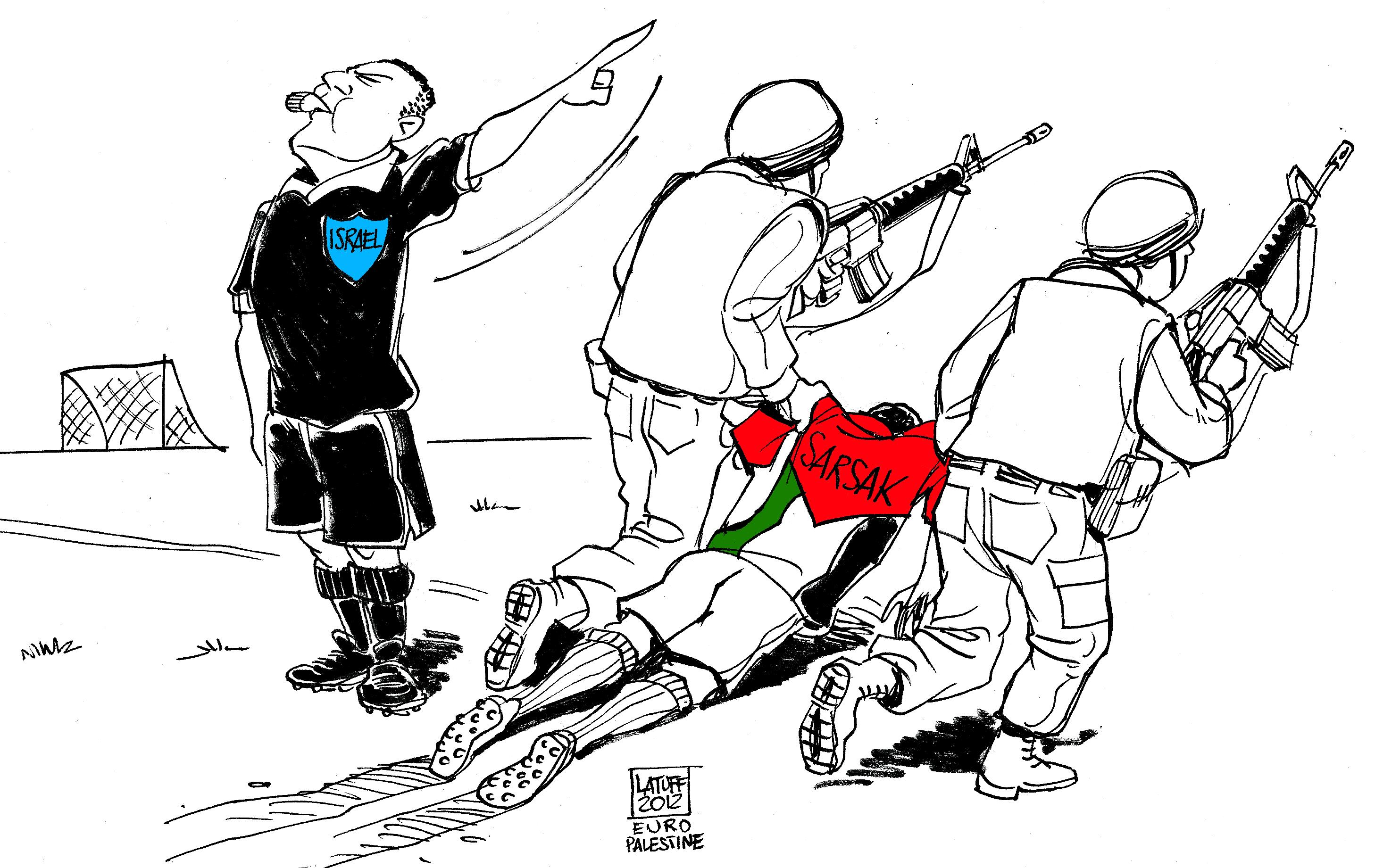 Mahmoud Sarsak | Latuff Cartoons