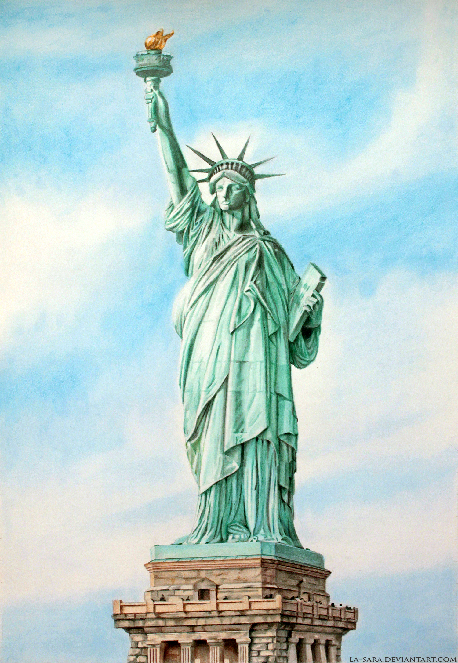 Clip Arts Related To : clip art liberty drawing. view all Statue Of ...