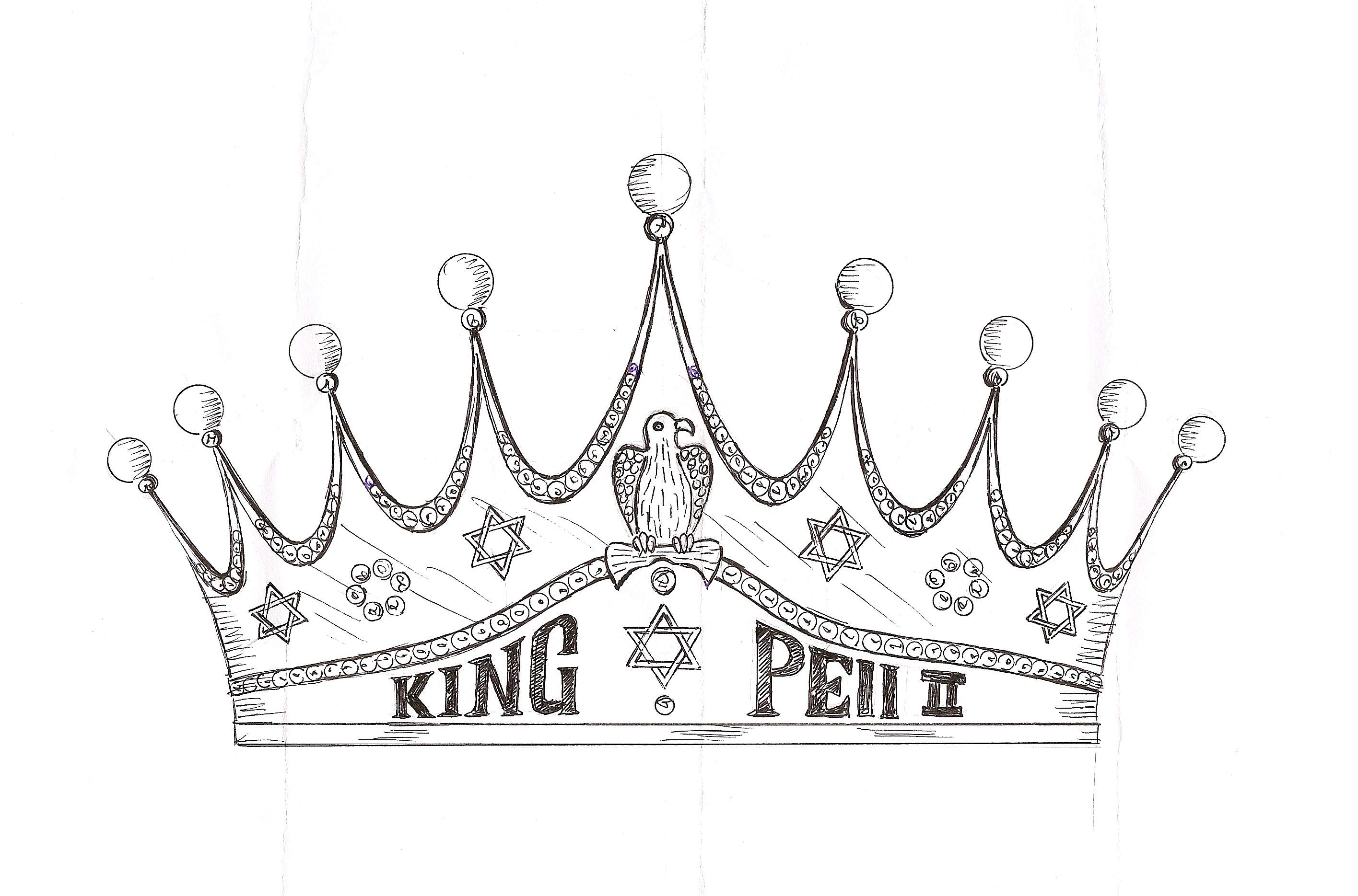 New King Crown Tattoo Design 